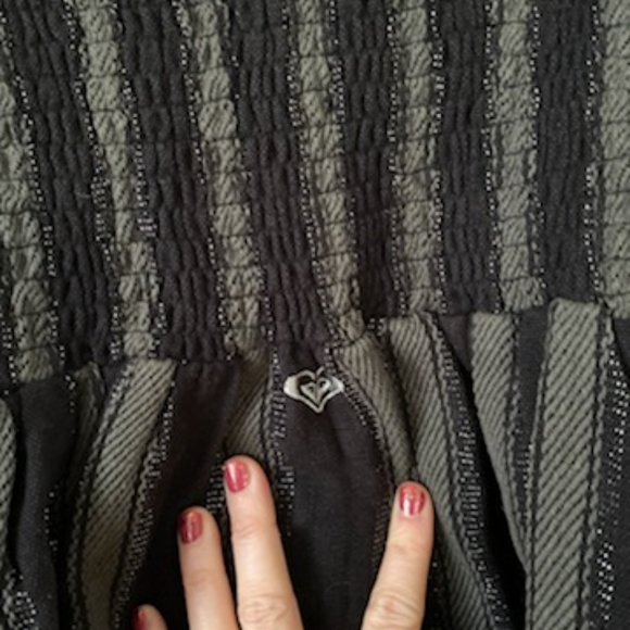 Roxy black and silver striped dress - Picture 3 of 4